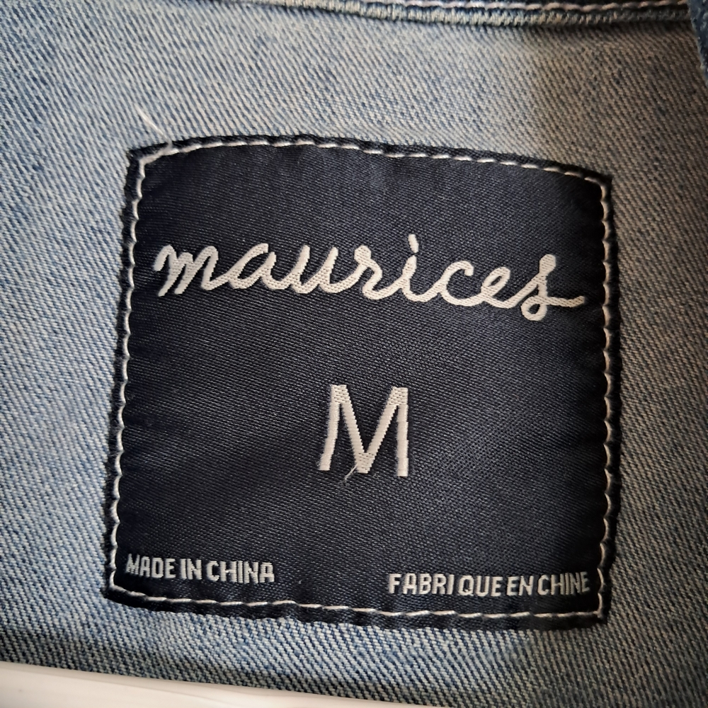 Denim Sleeveless Vest - Picture 2 of 7